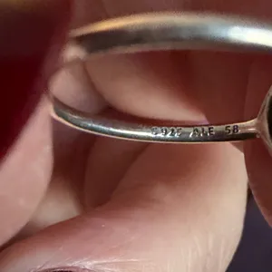 Pandora Signature Circle Logo Ring CZ Sterling Silver Size 8.5 thumbnail 6