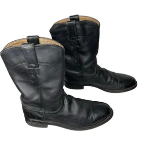 Justin Boots Vintage‎ Black Ropers thumbnail 3