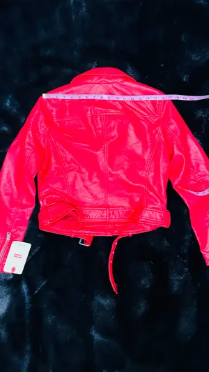 LEVI’s STRAUSS & CO Red Faux Leather Bomber Jacket thumbnail 11