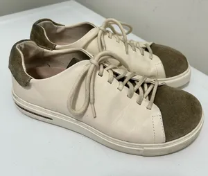 Birkenstock Bend Low Decon Pop Sneakers Taupe Eggshell Size 7 - 7.5 US Narrow thumbnail 1