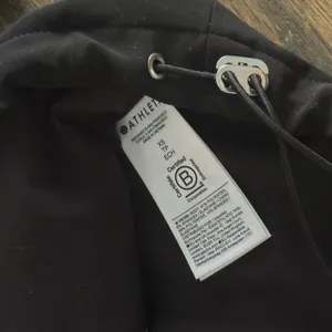 Athleta black and cream cinchable adjustable zip up track jacket thumbnail 7