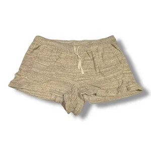 Ann Taylor LOFT Women's Terry Shorts Size XL –‎ Gray/Beige Stripe thumbnail 2
