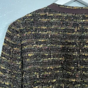 LAFAYETTE 148 Women 6 Brown Tweed Zip Up Blazer Suit Jacket Business Career thumbnail 8