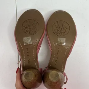 JUMP 7.5 Bayke Pink Leather Ankle Strap Cone Heel dOrsay Pumps Retro Style thumbnail 14