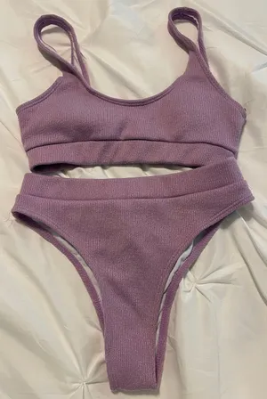 SheIn Purple Bikini thumbnail 1