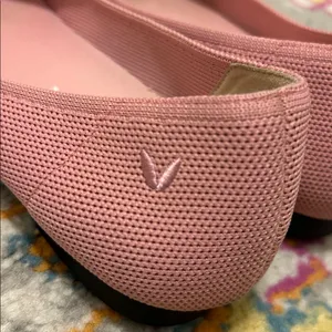 VIVAIA Pointed-Toe Flats Ena 2.0 Pink Embroidered Horsebit Size EU 37, US 6.5 thumbnail 9