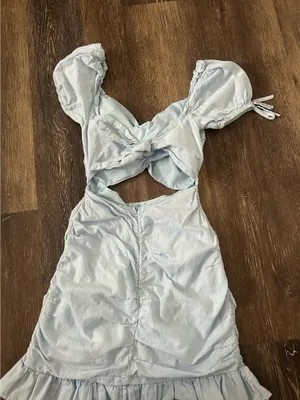 Amazon blue cut out dress thumbnail 3