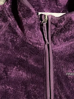 Womens XL Free Country Cozy Heather Plum Purple Butter Pile Fleece ZipUp Jacket thumbnail 4