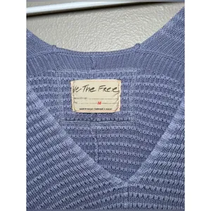Free People Into You Purple Knit Pullover Oversized Sweater Women’s Size Medium thumbnail 8