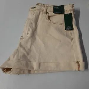 Wild Fable Shorts Women's Size 12 Beige High Waist Cuffed Casual Summer Denim thumbnail 6