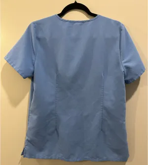 FIGS Casma Three-Pocket Scrub Top Ceil Blue thumbnail 7