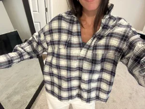 Plaid Pullover Flannel thumbnail 1