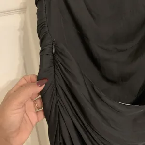 Zara dress black satin backless size L/XL maxi thumbnail 5