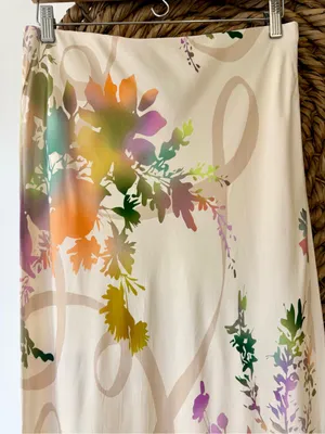Nwt Anthropologie The Tilda Maxi Slip Skirt Pearl/Nacr Sz Medium thumbnail 4