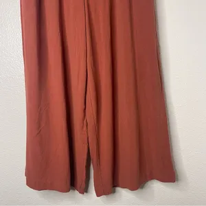 Fashion On Earth Small Boho Burnt Orange Cropped Wide Leg Pants thumbnail 6
