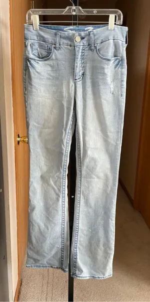 Women's Seven7 Light Blue Boot Cut Jeans Size 8 thumbnail 1