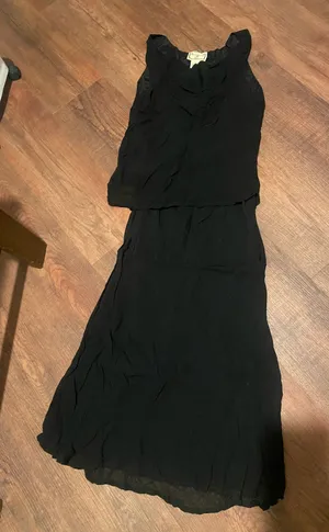 April Cornell vintage dress black two piece thumbnail 1