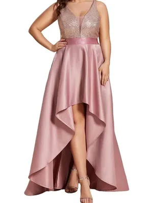 Sleeveless High Low Sequin Evening/Prom Dress thumbnail 1