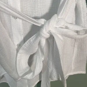 Andie The Corvo White Cotton Button Up Beach Cover Up Top XL‎ NWT thumbnail 8