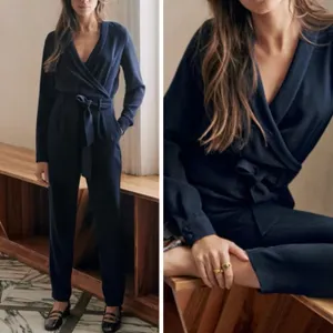 Heaven Long Sleeve Navy Jumpsuit, Size 34/US 2 thumbnail 2