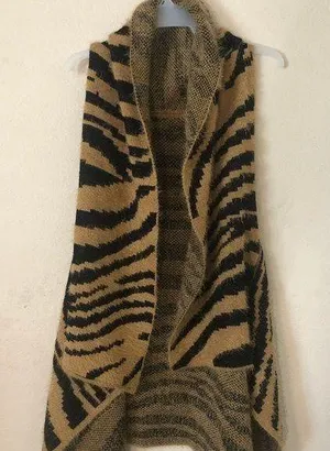NEW! Brown & Black Sweater Vest! thumbnail 1