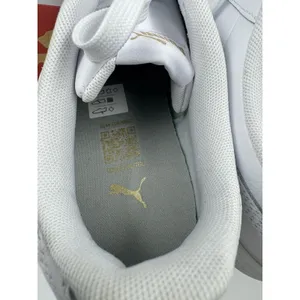 PUMA Court Sneaker, White, Women's Casual Low Top Leather Shoes Size 9 thumbnail 9