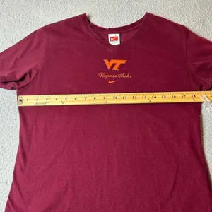 Virginia Tech Top Womens XL Maroon Nike Short‎ Sleeve Crew Neck Pullover Tees thumbnail 5