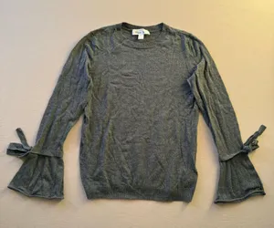 Michael Kors Tie-Cuff Bell Sleeve Sweater thumbnail 1