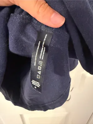 Tommy Hilfiger Navy Long-Sleeve Henley with Cream Trim thumbnail 4