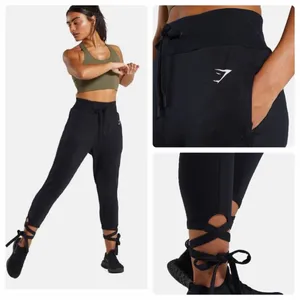 Gymshark Ark High Waisted Joggers with Ankle Ties thumbnail 4