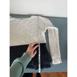 Madewell womens ribbed knit color block sweater size L thumbnail 6
