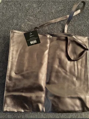 New Shine-On Women Metallic XL Tote Bag thumbnail 2