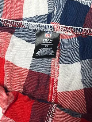 NFL Red, White & Blue Plaid Lounge Pajama Pants thumbnail 3