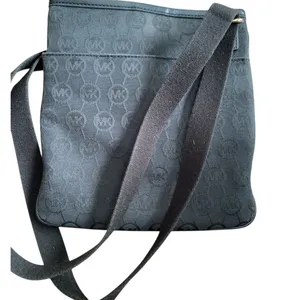 Michael Kors Black and Gold Messenger Bag thumbnail 3