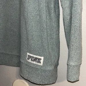 PINK by Victoria's Secret teal sweatshirt with logos thumbnail 3