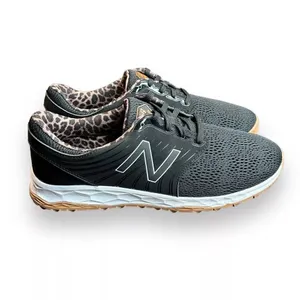 New Balance Women Sz 6.5 Fresh Foam Breathe Golf Shoes Black/Animal NBGW4002BKA thumbnail 4