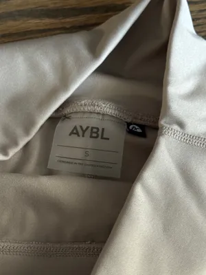 Aybl courtside 5” shorts activewear workout bottoms mocha small thumbnail 3
