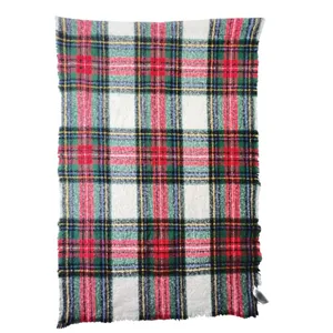 Old Navy Blanket Scarf Tartan Plaid Fringe Oversized Multicolor Unisex‎ OS thumbnail 4