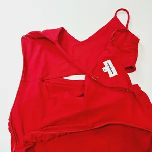 Superdown Darcey Ruched Mini Dress in Red XS thumbnail 9