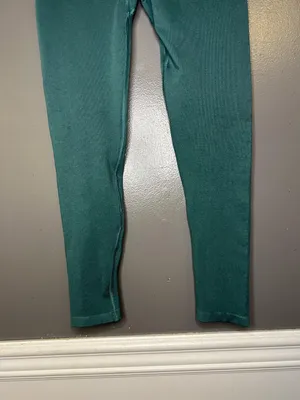 FP Movement Good Karma Leggings Womens M/L Green High Rise Ankle Pants Yoga thumbnail 3