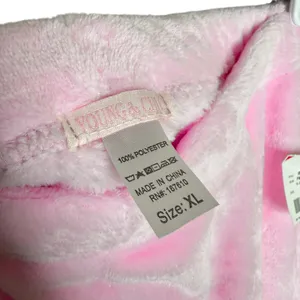 Young & Chic Plush Wide Leg Pajama Pants Size Juniors XL Pink Cozy Soft Lounge thumbnail 4