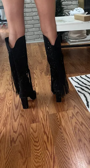 Fringe Tall Bedazzled Boots thumbnail 4