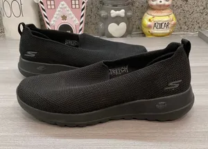 Skechers Womens Gowalk Joy Flat Size‎ 9 Black Mesh Sporty Slip On Somfy Shoes thumbnail 1