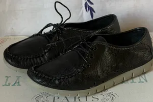 SAS women’s Black Leather Casual Shoes thumbnail 1