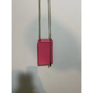 Kate Spade Phone Crossbody Womens Pink Leather Chain Strap Mini Bag Wallet thumbnail 4