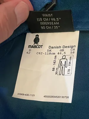 Mascot Milano Overalls Mens C62 Blue Workwear Bib Construction 00969-430-1101 thumbnail 11