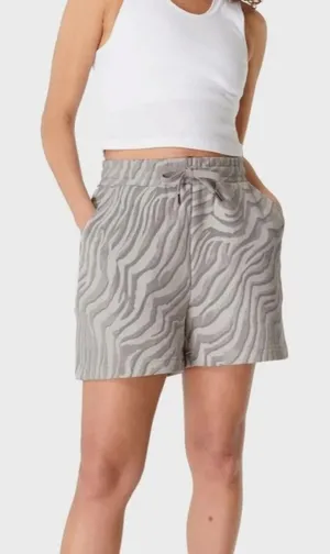 Sweaty Betty Essentials Shorts Light Grey Zebra Print‎ Size Small thumbnail 1