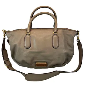 Marc Marc Jacobs Beige Q Legend Satchel Shoulder Bag w/ID Card Wallet Dust Bag thumbnail 3