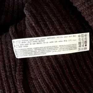 ZARA Wool Blend Solid‎ Black Shaker Knit Pullover Sweater Minimalist Medium thumbnail 14