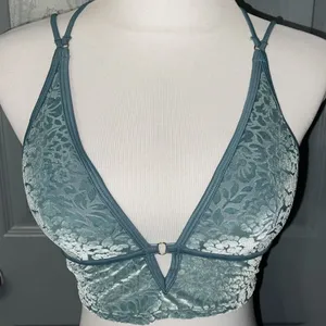PINK - Victoria's Secret Lightly Lined Turquoise Green Bralette thumbnail 1